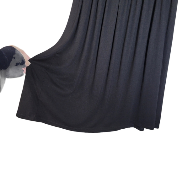 Buzy Collection black smock strapless top Size Medium - Picture 3 of 6